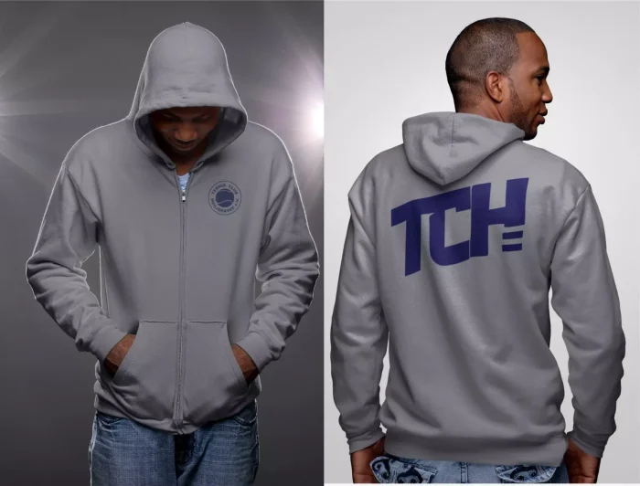 TCH Grau Zip Hoody