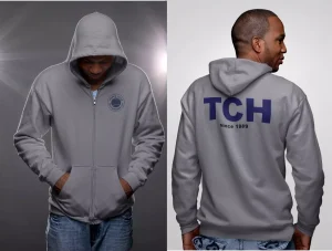 TCH Since 1989 Grau Zip Hoody