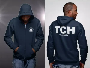 TCH Since 1989 Navy Blau Zip Hoody