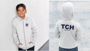 TCH 1989 Kinder Weiß Zip Hoddy