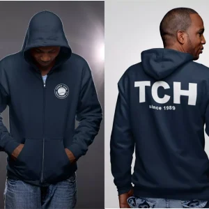 TCH Since 1989 Navy Blau Zip Hoody