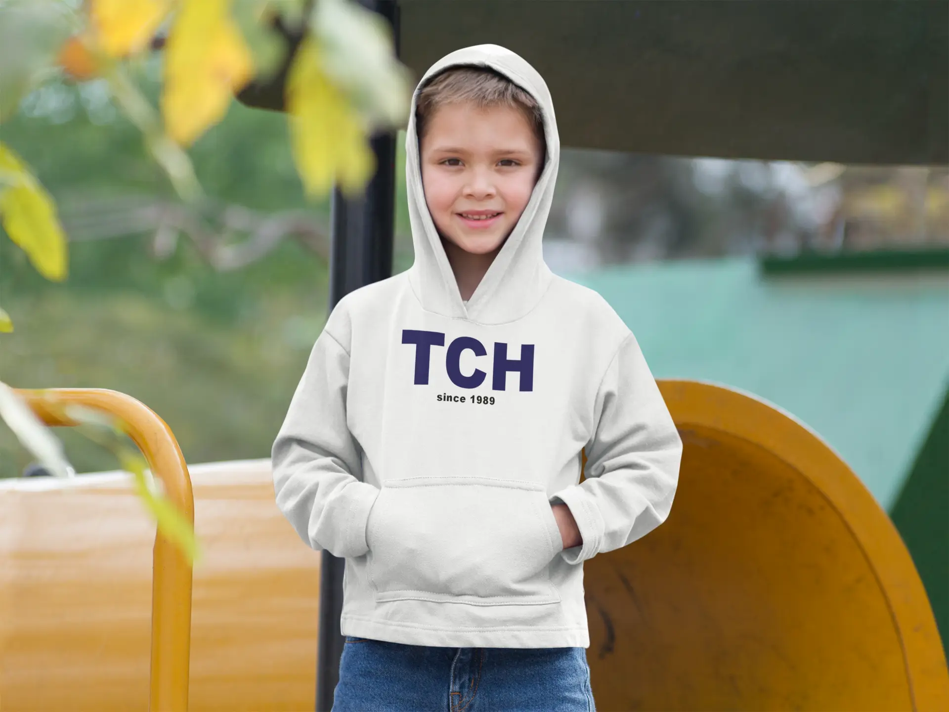 TCH Since 1989 Kids Hoody Weiß